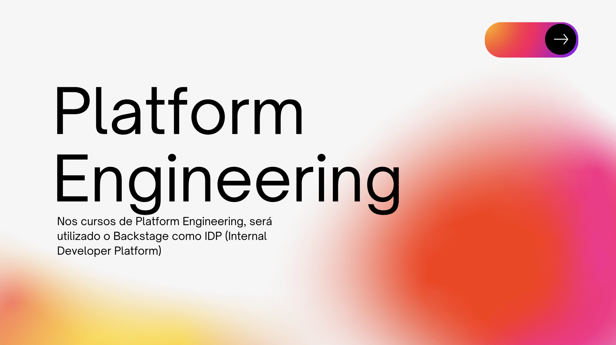 Platform Engineering com Backstage